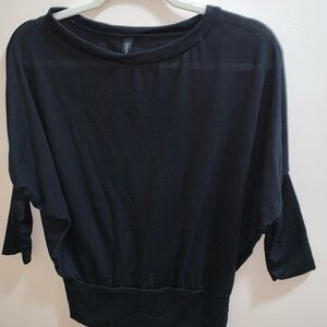 Casa Lee Black Women's Dolman Top Size M